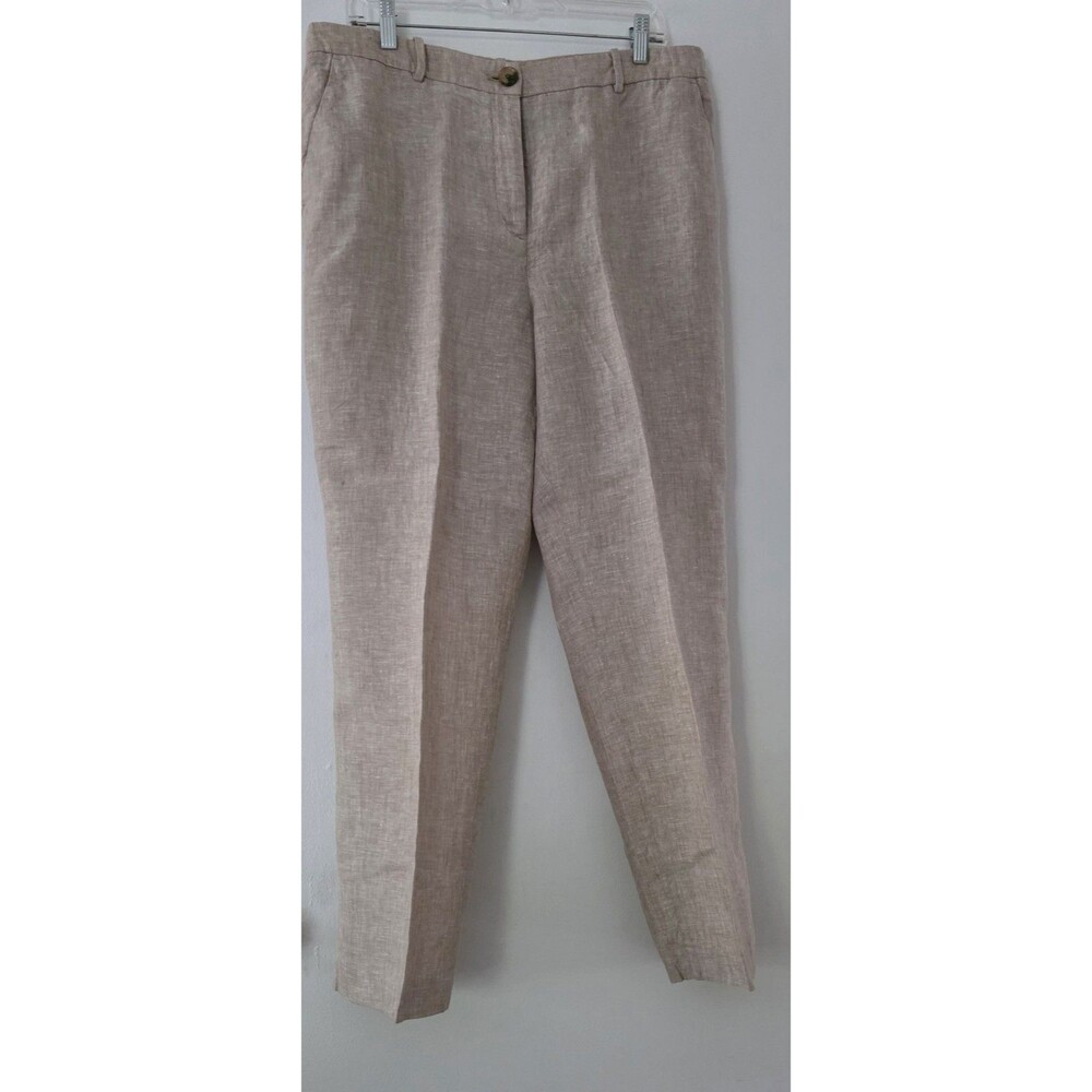Cool Linen Work Or Casual Southhampton Pants Talbots Size 14.